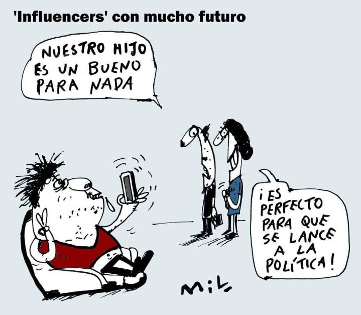 ‘Influencers’ con mucho futuro – Caricatura 7 días