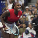 Coco Gauff and Naomi Osaka play each other at the US Open on Monday