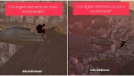 VIDEO: Sujeto subió sin permiso al Cristo Redentor en Brasil para lanzarse en parapente