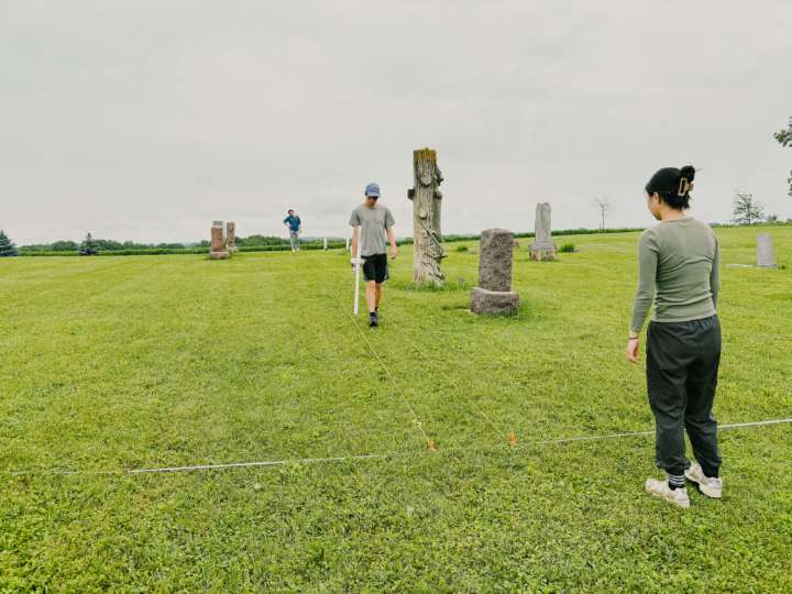 Luther College research team surveys Iowa cemeteries for possible unmarked burials