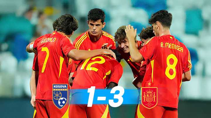 Iker Bravo conquista con España el 'territorio' de Kosovo