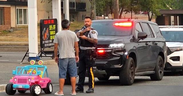 Man arrested for impaired driving of pink Barbie truck in Prince George, B.C.