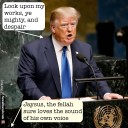 Tin pot dictator addresses 80th session of UN