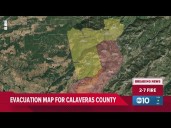2-7 Fire in Calaveras County: Evacuations, Maps, Updates