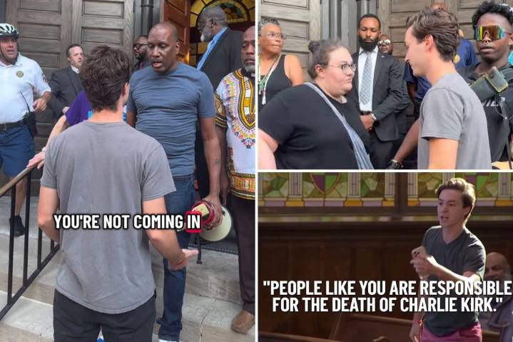 Young Republican blocked from entering church were woke DA was speaking