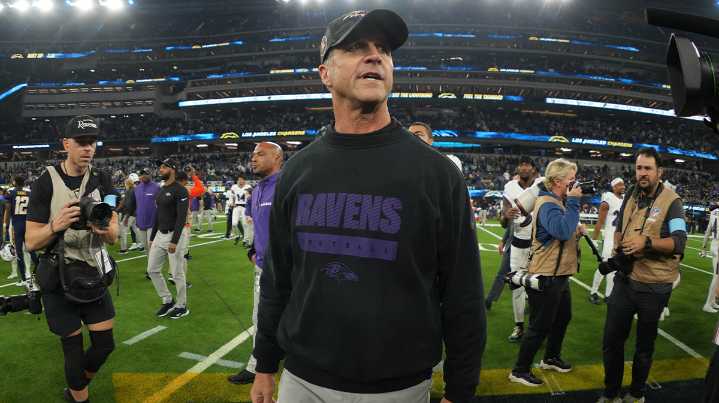 Ravens HC John Harbaugh confidently backs Derrick Henry despite fumbling issues