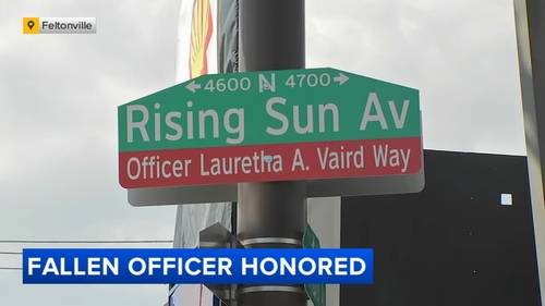 Street named for Philadelphia Police Officer Lauretha A. Vaird, killed in the line of duty in 1996