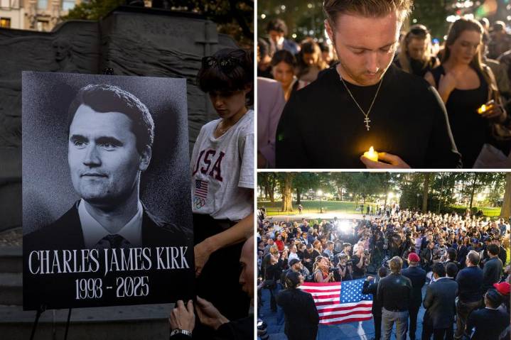 Charlie Kirk honored at solemn Madison Square Park vigil