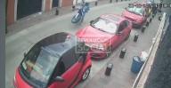 Chavo provoca accidente en centro de Morelia al hacer "caballitos"; huyó