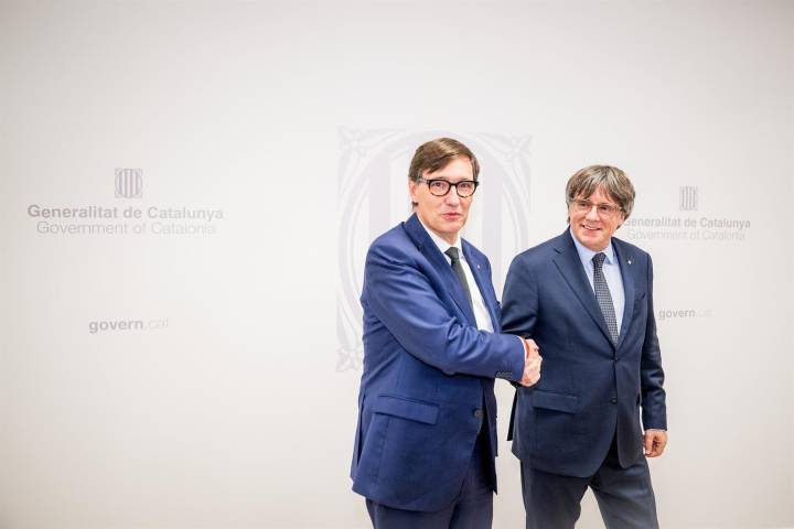 Así ha sido la reunión de Illa y Puigdemont en Bruselas