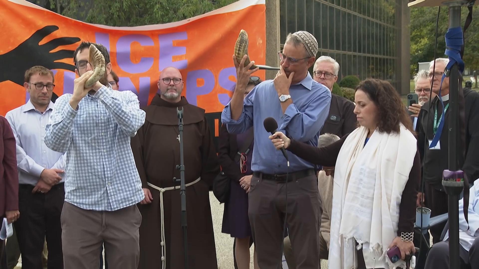 Hundreds protest intensifying ICE crackdowns across Boston as Trump targets sanctuary cities