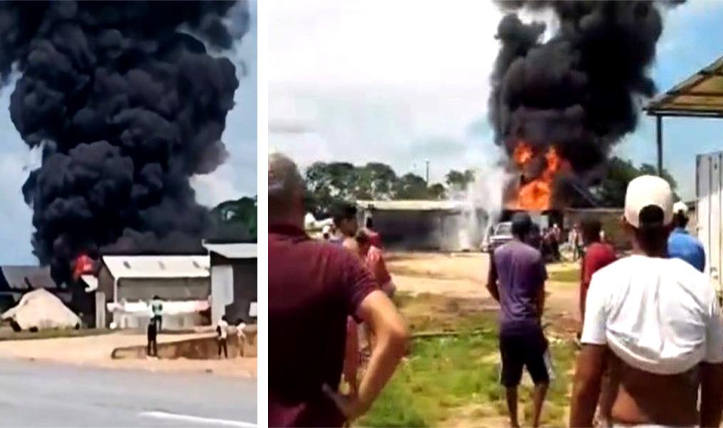 ¡Llamas devastadoras: Incendio arrasa un galpón en La Paragua, Bolívar!