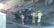 Person killed in fiery crash on Wade Avenue ramp off I