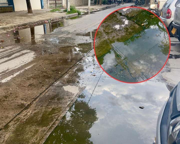 Cloacas desbordadas convierten a Los Almendros en un foco de enfermedades