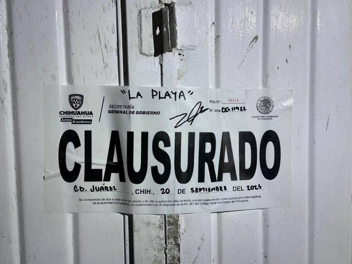 Clausura Gobernación Estatal 10 establecimientos la última semana
