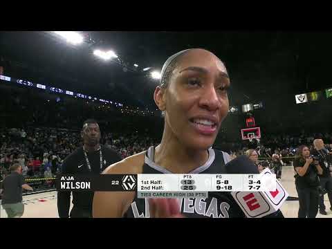 A'ja Wilson says 'weathering the storm' was key to beating Seattle & advancing to Semis 👏