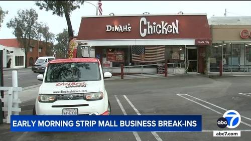 3 businesses in Glendale strip mall, including Dinah's Chicken, targeted in overnight break