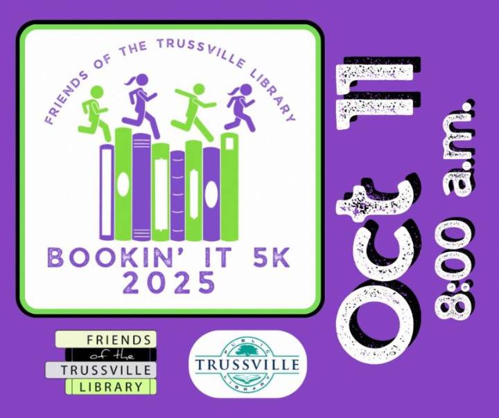Trussville Public Library announces annual 'Bookin’ It 5K' for October 11