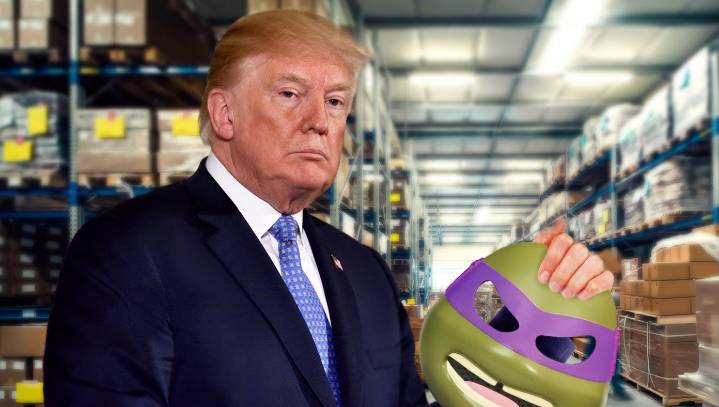 Trump Refuses To Wear Mask At Michigan Plant Since They Got Him The Wrong Ninja Turtle
