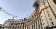 Ukraine shows diplomats damage after Russia's largest aerial attack since invasion
