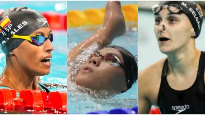 Los aragoneses Teresa Perales, María Delgado y Jian Wang Escanilla, en los Mundiales
