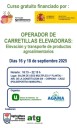 Esta tarde comienza un curso de manejo de carretillas elevadoras con 30 participantes