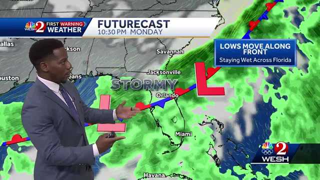 Strong showers firing up across Central Florida