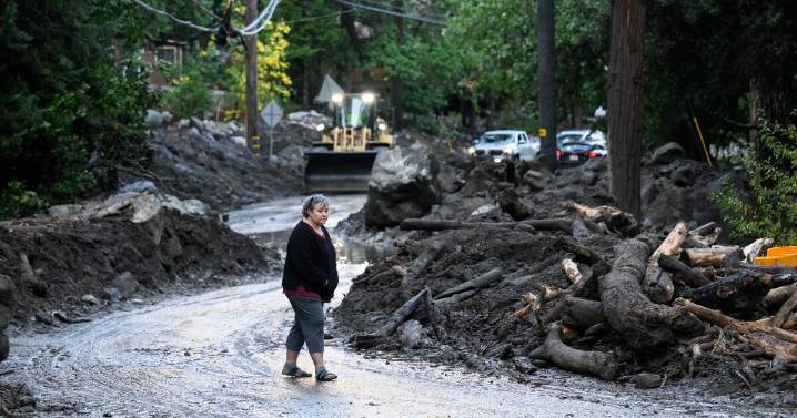Mudslides trap drivers, 2-year-old missing in floodwaters as storm batters SoCal