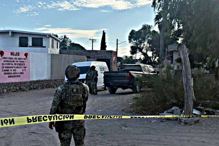 PGJE investiga homicidio de un hombre por arma de fuego en colonia Solidaridad, Guerrero Negro