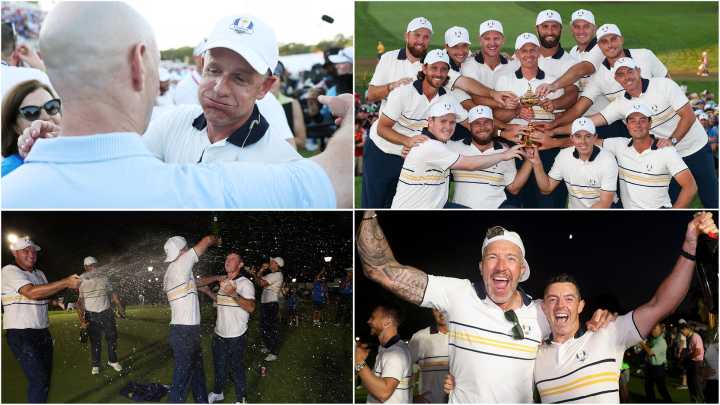 Photos: Team Europe Celebrate Ryder Cup Victory At Bethpage Black