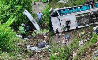Bus con hinchas del Pereira cayó a un abismo tras el juego con Boyacá Chicó