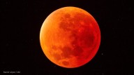 La "Luna de Sangre" se vio este domingo en su totalidad desde el este de África, Asia y Australia