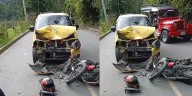 Imprudencia deja conductor herido en accidente en el cañón del Combeima