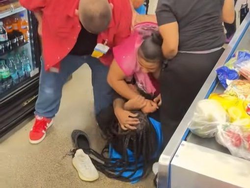 Video shows Walmart employee getting beaten by mob of women
