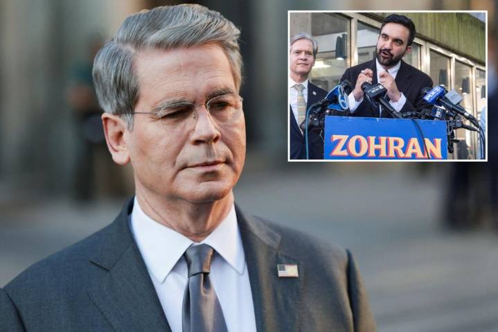 Scott Bessent says feds won't bail out NYC, Zohran Mamdani