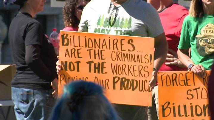 "Workers Over Billionaires" Rallies held in Indianapolis, Bloomington