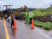 Lluvias causan deslave en tramo de Sueco a Janos