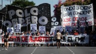 Piqueteros marchan al ministerio de Capital Humano