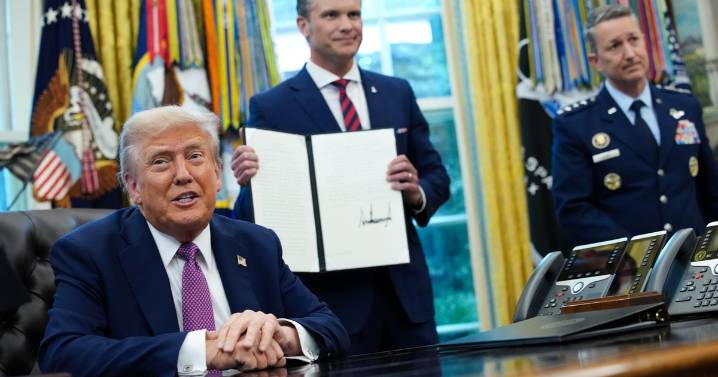Trump signs executive order renaming Defense to Department of War
