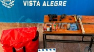 Allanaron una casa en Vista Alegre Sur y secuestraron armas y elementos robados