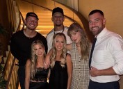 Taylor Swift Pictured with Travis Kelce & Friends After Staying Hidden at Chiefs Game | brittany mahomes, Kane Brown, Katelyn Jae, Katelyn Jae Brown, Patrick Mahomes, Taylor Swift, Travis Kelce | Just