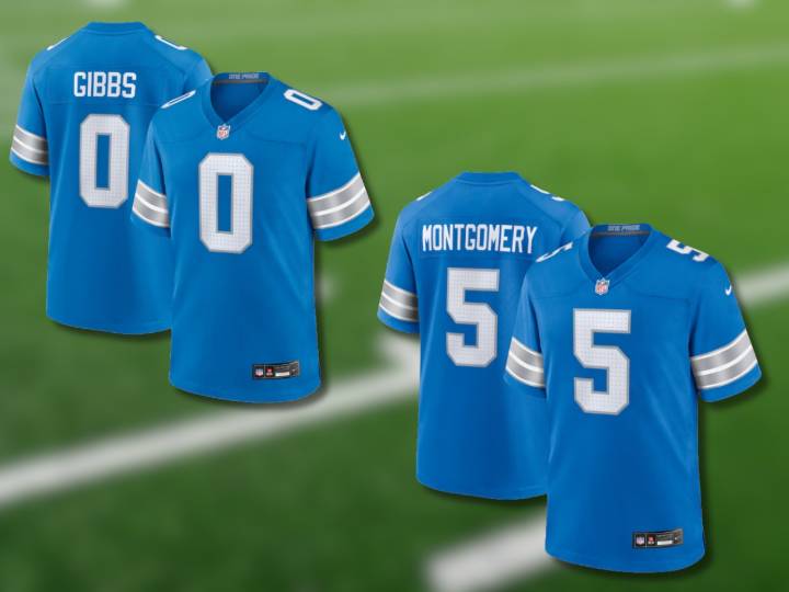 Where to score Montgomery and Gibbs jerseys following duo’s four touchdowns in Lions’ win over Ravens