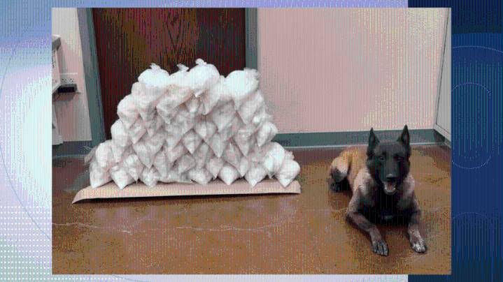 90 pounds of meth seized during traffic stop on I