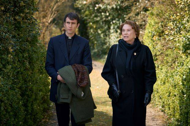 Matthew Lewis a clergyman looking for clues in “Murder Before Evensong”
