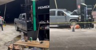 VIDEO: Momento exacto en que conductor ebrio se estrella contra bombas de gasolinera en Colima