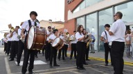 El ritmo de la Agrupación Musical Pascual Marquina toma las calles de Calatayud