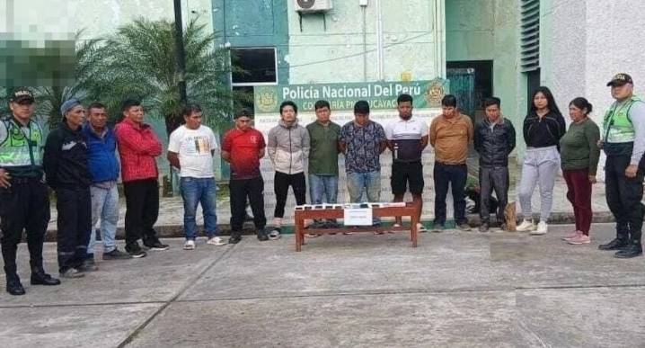 Huánuco: Prisión preventiva para 13 personas involucradas en minería ilegal