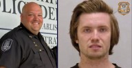 'Brutally shot my officer': Cop catches bullet to face after suspect opens fire, chief says