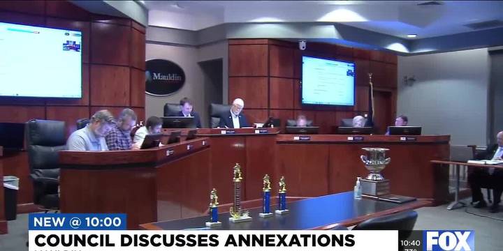 Mauldin city council discusses annexations
