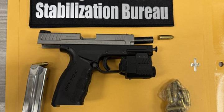 Loaded gun recovered during shoplifting arrest